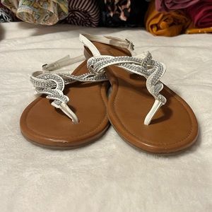 American Eagle White Sandals